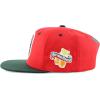 imageTrendy Apparel Shop 6 Panel Structured Mexico Eagle Flat Bill Snapback Baseball CapRed Darkgreen