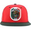 imageTrendy Apparel Shop 6 Panel Structured Mexico Eagle Flat Bill Snapback Baseball CapRed Darkgreen
