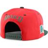 imageTrendy Apparel Shop 6 Panel Structured Mexico Eagle Flat Bill Snapback Baseball CapRed Darkgreen