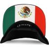 imageTrendy Apparel Shop Cities of Mexico with Rooster Embroidered Flatbill Snapback CapDurango Black