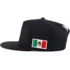 imageTrendy Apparel Shop Cities of Mexico with Rooster Embroidered Flatbill Snapback CapDurango Black