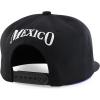 imageTrendy Apparel Shop Cities of Mexico with Rooster Embroidered Flatbill Snapback CapDurango Black