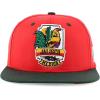 imageTrendy Apparel Shop Cities of Mexico with Rooster Embroidered Flatbill Snapback CapJalisco Red Darkgreen