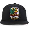 imageTrendy Apparel Shop Cities of Mexico with Rooster Embroidered Flatbill Snapback CapMichoacan Black