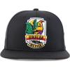 imageTrendy Apparel Shop Cities of Mexico with Rooster Embroidered Flatbill Snapback CapSinaloa Black