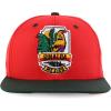 imageTrendy Apparel Shop Cities of Mexico with Rooster Embroidered Flatbill Snapback CapSinaloa Red Darkgreen