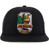 imageTrendy Apparel Shop Cities of Mexico with Rooster Embroidered Flatbill Snapback CapZacatecas Black