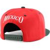 imageTrendy Apparel Shop Cities of Mexico with Rooster Embroidered Flatbill Snapback CapZacatecas Red Darkgreen