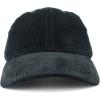 imageTrendy Apparel Shop Cotton Corduroy Unstructured Baseball Cap Dad HatBlack
