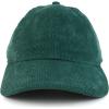 imageTrendy Apparel Shop Cotton Corduroy Unstructured Baseball Cap Dad HatDark Green