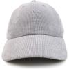 imageTrendy Apparel Shop Cotton Corduroy Unstructured Baseball Cap Dad HatGrey