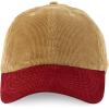 imageTrendy Apparel Shop Cotton Corduroy Unstructured Baseball Cap Dad HatTan Burgundy