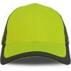 imageTrendy Apparel Shop High Visibility Reflective Accent Safety Baseball CapBright Yellow