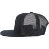 imageTrendy Apparel Shop Plain 7 Panel Structured Flat Bill Mesh Back Trucker CapBlack