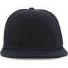 imageTrendy Apparel Shop Plain 7 Panel Structured Flat Bill Mesh Back Trucker CapBlack