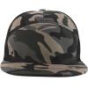 imageTrendy Apparel Shop Plain 7 Panel Structured Flat Bill Mesh Back Trucker CapBlack Camo