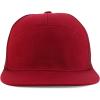 imageTrendy Apparel Shop Plain 7 Panel Structured Flat Bill Mesh Back Trucker CapBurgundy