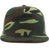 imageTrendy Apparel Shop Plain 7 Panel Structured Flat Bill Mesh Back Trucker CapCamo
