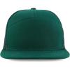 imageTrendy Apparel Shop Plain 7 Panel Structured Flat Bill Mesh Back Trucker CapDark Green