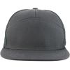 imageTrendy Apparel Shop Plain 7 Panel Structured Flat Bill Mesh Back Trucker CapDark Grey