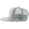 imageTrendy Apparel Shop Plain 7 Panel Structured Flat Bill Mesh Back Trucker CapLight Grey