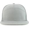 imageTrendy Apparel Shop Plain 7 Panel Structured Flat Bill Mesh Back Trucker CapLight Grey