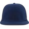 imageTrendy Apparel Shop Plain 7 Panel Structured Flat Bill Mesh Back Trucker CapNavy
