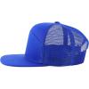 imageTrendy Apparel Shop Plain 7 Panel Structured Flat Bill Mesh Back Trucker CapRoyal
