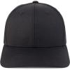imageTrendy Apparel Shop Structured High Profile 6 Panel Curved Bill Snapback Baseball CapBlack