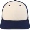 imageTrendy Apparel Shop Structured High Profile 6 Panel Curved Bill Snapback Baseball CapStone Navy