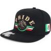 imageTrendy Apparel Shop 3D Mexico Pride Embroidered Flatbill Snapback CapBlack