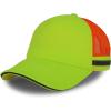 imageTrendy Apparel Shop 5 Panel Reflective Foam Front Safety Trucker CapNeon Yellow Neon Orange