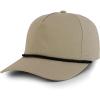 imageTrendy Apparel Shop 5 Panel Ripstop Cotton Snapback CapKhaki
