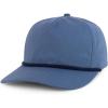 imageTrendy Apparel Shop 5 Panel Ripstop Cotton Snapback CapSlate Blue