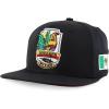imageTrendy Apparel Shop Cities of Mexico with Rooster Embroidered Flatbill Snapback CapDurango Black