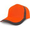 imageTrendy Apparel Shop High Visibility Reflective Accent Safety Baseball CapBright Orange