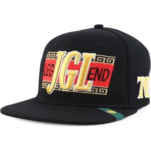 imageTrendy Apaprel Shop JGL El Chapo 701 Embroidered Flatbill Snapback CapBlack Black