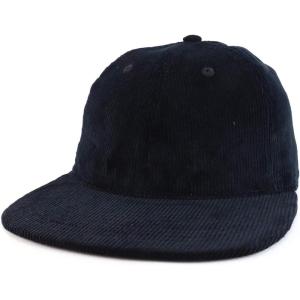 imageTrendy Apparel Shop 100 Cotton Corduroy Casual Flatbill Baseball CapBlack