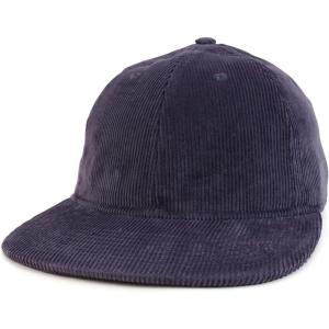 imageTrendy Apparel Shop 100 Cotton Corduroy Casual Flatbill Baseball CapDark Grey