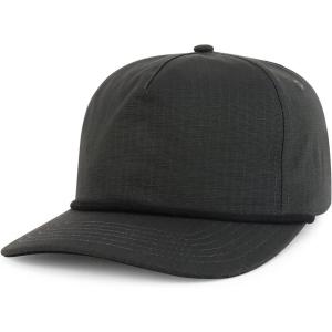 imageTrendy Apparel Shop 5 Panel Ripstop Cotton Snapback CapCharcoal