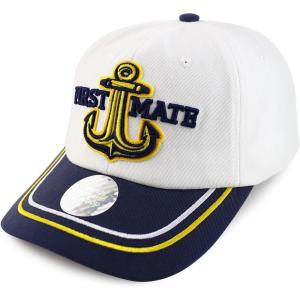 imageTrendy Apparel Shop Captain First Mate ampamp Crew 3D Embroidered Baseball CapFirst Mate
