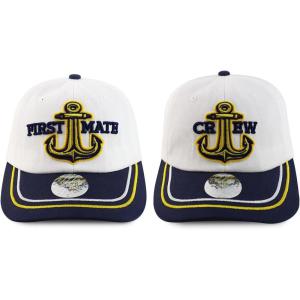 imageTrendy Apparel Shop Captain First Mate ampamp Crew 3D Embroidered Baseball CapFirst Mate Crew