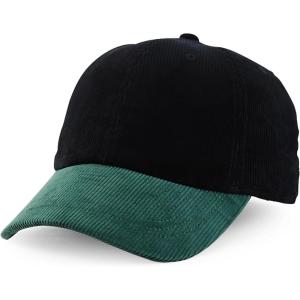 imageTrendy Apparel Shop Cotton Corduroy Unstructured Baseball Cap Dad HatBlack Green