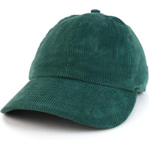 imageTrendy Apparel Shop Cotton Corduroy Unstructured Baseball Cap Dad HatDark Green