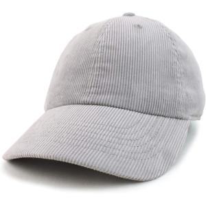 imageTrendy Apparel Shop Cotton Corduroy Unstructured Baseball Cap Dad HatGrey