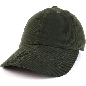 imageTrendy Apparel Shop Cotton Corduroy Unstructured Baseball Cap Dad HatOlive