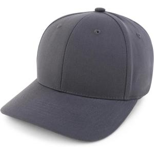imageTrendy Apparel Shop Structured High Profile 6 Panel Curved Bill Snapback Baseball CapCharcoal