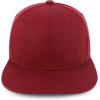 imageTrendy Apparel Shop 100 Cotton Plain Structured 6 Panels Flatbill Snapback Baseball CapBurgundy