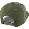 imageTrendy Apparel Shop 100 Cotton Plain Structured 6 Panels Flatbill Snapback Baseball CapOlive