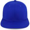 imageTrendy Apparel Shop 100 Cotton Plain Structured 6 Panels Flatbill Snapback Baseball CapRoyal